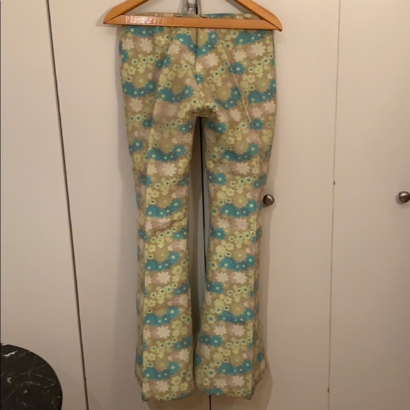 Vintage 1960s flower flare pants - Picture 4 of 5